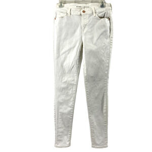 Old Navy Rockstar Jeans‎ Womens Size 8 White Denim Skinny Stretch Mid Rise